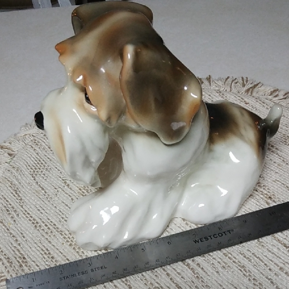 Adorable Ceramic Puppy Figurine